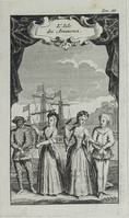 KG 12037
<br/>
Theaterscène: L'Isle des Amazones.
<br/>
<em>Picart, Bernard (1673-1733) - attr.</em>